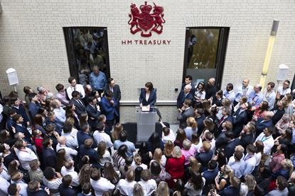 Reeves arrives at Treasury by Kirsty OConnor copy